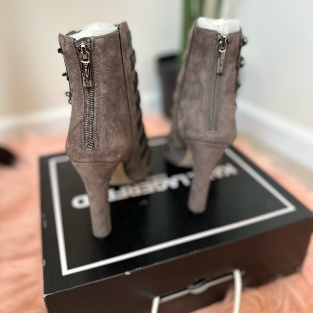 Karl Lagergeld Paris Gabby open toe boot - Picture 4 of 6